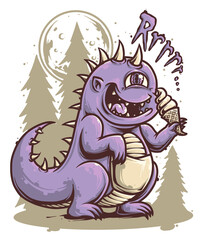Trex and ice cream © Nobita