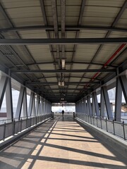 long corridor in a building