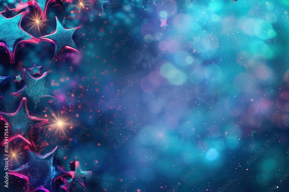 Poster bioluminescence star border background backgrounds pattern light.