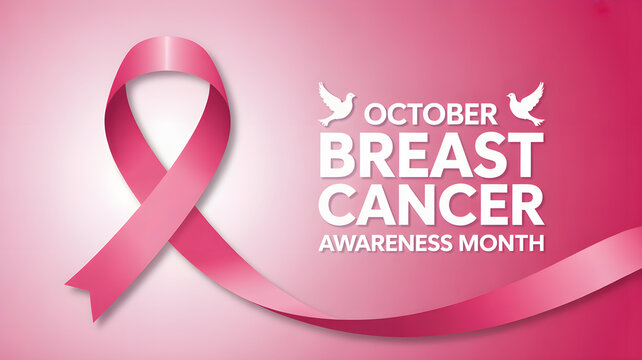 pink ribbon, breast cancer awareness, text, october, cancer, awareness month, butterfly, gradient background
