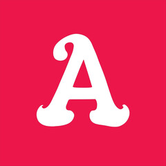 Creative letter A logo design vector template