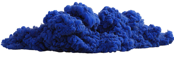 Abstract Blue Cloud Texture on Black Background