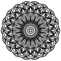 Zen Yoga Boho Mandala Flower Abstract Floral Spiritual Design