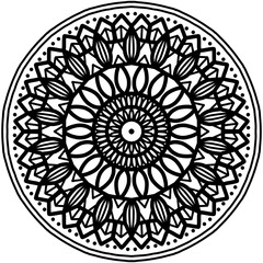Zen Yoga Boho Mandala Flower Abstract Floral Spiritual Design
