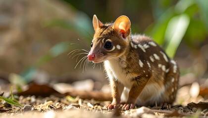 Obraz premium Cute marsupial in natural habitat