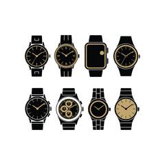 Collection of diverse wristwatches featuring various styles and designs perfect for fashion and accessory collections