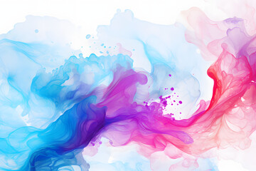 Fototapeta premium watercolor rainbow splash, rainbow splashes, spray-paint style, color field. Generative AI.