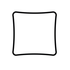 Square style crosshair target icon in black. Simple aim symbol with clean lines, isolated on white background. Minimalist design ideal for apps, UI, gaming, and graphic use.