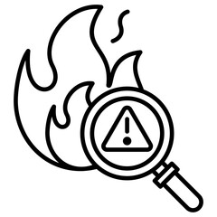 Risk Identification Outline Icon