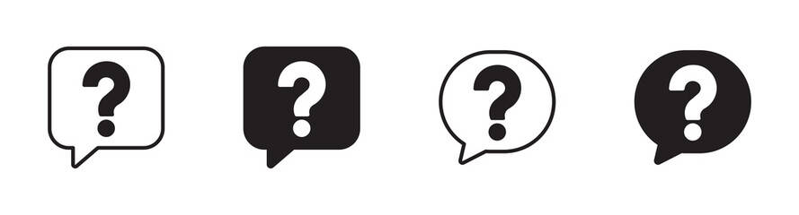 Question mark icon, Question mark sign and symbol vector icons. 