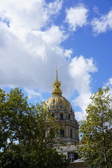 Le dome des Invalides &agrave; Paris France