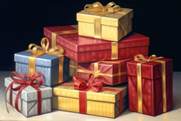 Fototapeta premium Gift boxes.