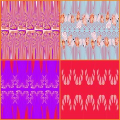 Fabric pattern, graphic design, decoration, colors
