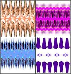 Fabric pattern, graphic design, decoration, colors