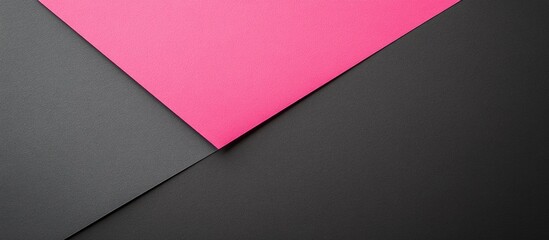 Minimalist Pink Triangle on Textured Dark Gray Background, Geometric Abstraction