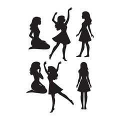 Obraz premium Silhouette of woman free illustration