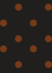 Seamless vector pattern of hand drawn polka dots, random spots in various sizes. Big and small dark circles in black and white. Stylish monochrome abstract background. Simple retro design elements.