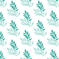 Fototapeta premium The leaf pattern. Vector illustration