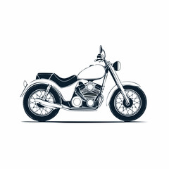 Fototapeta premium motorcycle on white background
