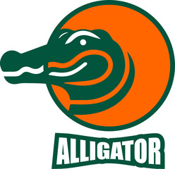 Vector of crocodile Logo design on white background. Wild Animals. Reptile. Alligator Logo Easy editable layered vector illustration.