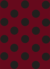 Seamless vector pattern of hand drawn polka dots, random spots in various sizes. Big and small dark circles in black and white. Stylish monochrome abstract background. Simple retro design elements.