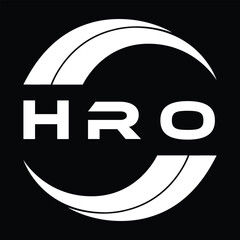 HRO letter design. HRO letter technology logo design. HRO  Monogram logo design for an entrepreneur and business.