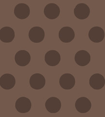 Seamless vector pattern of hand drawn polka dots, random spots in various sizes. Big and small dark circles in black and white. Stylish monochrome abstract background. Simple retro design elements.