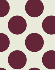 Seamless neutral polka dots pattern. White hand-drawn circles on dusty pink background. Abstract Random points ornament. Vector rose illustration for wallpaper, fabric, print, wrapping paper, textile