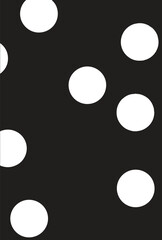 Seamless neutral polka dots pattern. White hand-drawn circles on dusty pink background. Abstract Random points ornament. Vector rose illustration for wallpaper, fabric, print, wrapping paper, textile