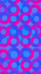 Abstract vibrant circles pattern
