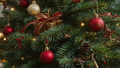 sapin de Noël décoré