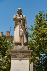 Statue de Jacquard à Lyon Croix Rousse