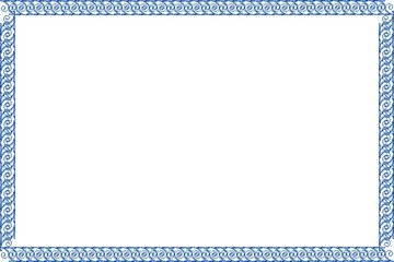 Simple Frame, Photo Frame, Border Frame with White Background, Sharp Blue Color Frame, Unique Frame