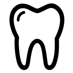 Tooth Symbol isolated on transparent background