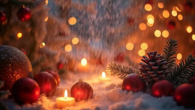 christmas background in 4K with high resolution and elegant