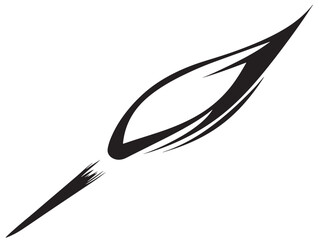 Creative brush illustration for painting in stylish vector art