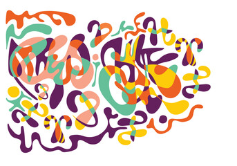 Vector forms for an abstract background or patterns