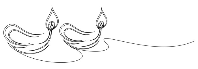 diwali line art