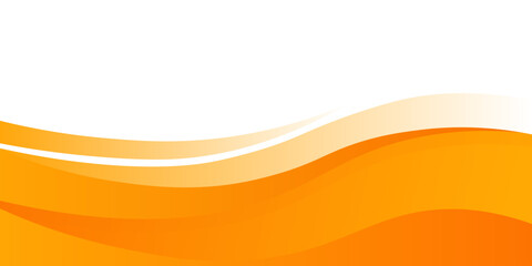 Vector orange line background curve element with white space for text and message design, overlapping layers, Vector Illustration