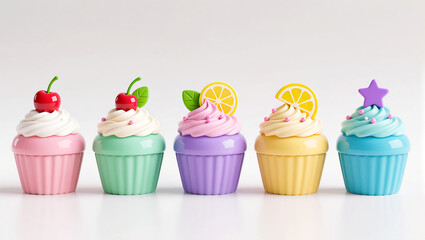 Colorful Cupcakes A Sweet Array of Treats