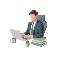 Business related remote working setup virtual team happy hour colorful flat vector illustration on white background