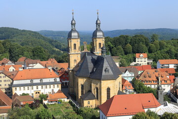 Obraz premium Blick auf die Basilika in Gößweinstein in Bayern