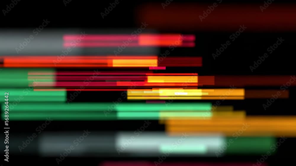 Poster colorful light streaks create a mesmerizing effect in a dynamic visual display at night