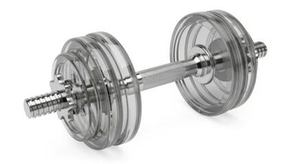 Adjustable Clear Dumbbell for Home Gym and Fitness Training