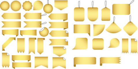 Set of Gold Price Tag