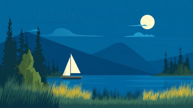 sailing boat on the sea