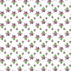 Colorful flower pattern