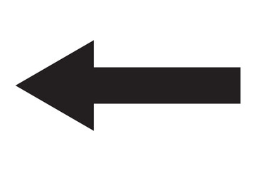 large size black long arrow. Straight long arrow icon. black long arrow pointing to right site in isolated background. Bold thine long arrow.