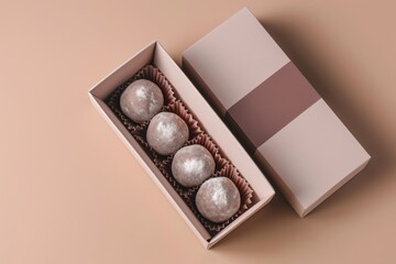 Red bean mochi box confectionery celebration.