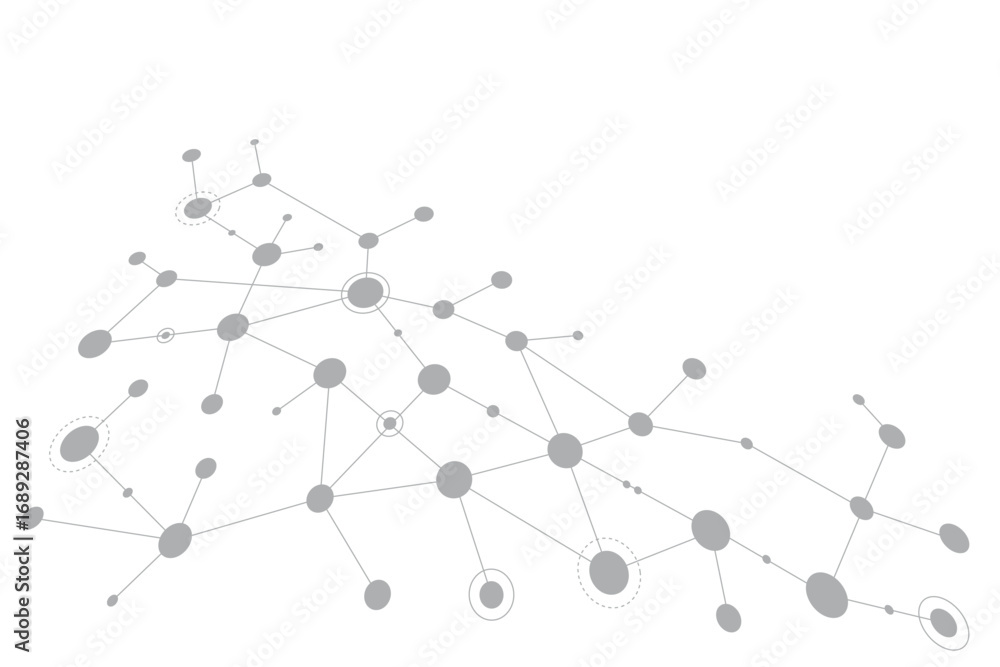 Aufkleber abstract geometric connect lines and dots. simple technology graphic background. illustration vector